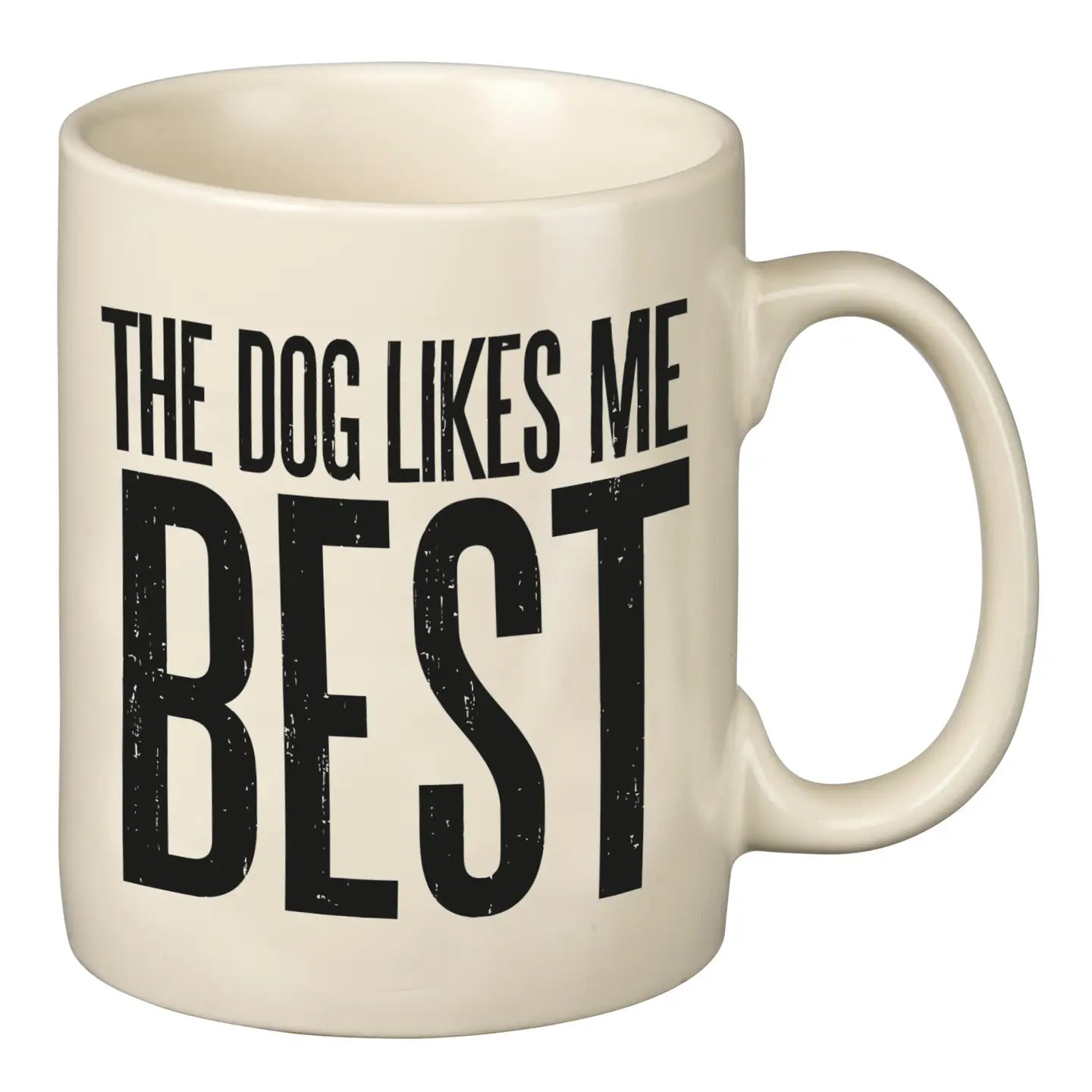 Primitives by Kathy - Mug The Dog Likes Me Best