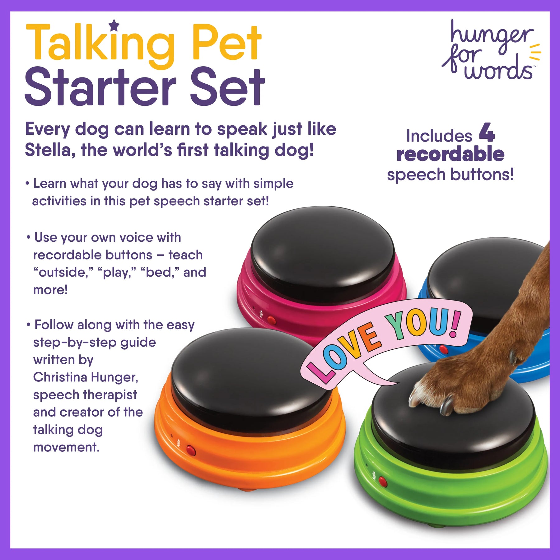 Brightkins - Hunger For Words Talking Pet Starter Set