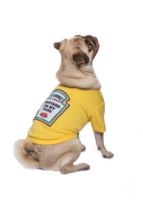 Dog T-Shirt Mustard Licker