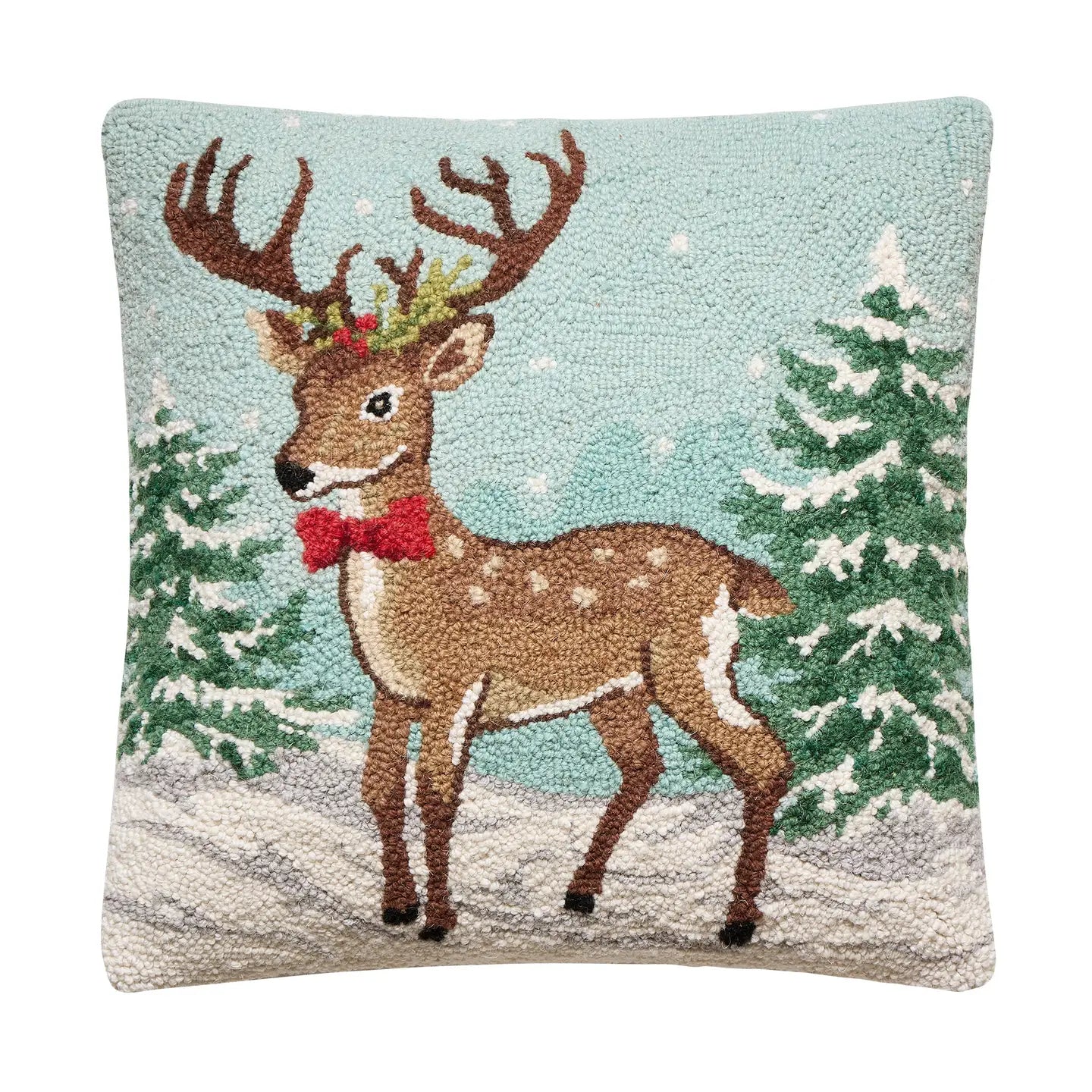 Peking HandiCraft - Pillow Hook Snowing Reindeer