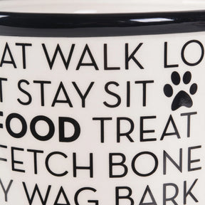 Bone Dry - Pet Canister Black Dog Text