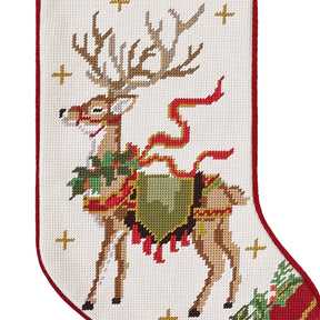 Peking Handicraft - Stocking Reindeer Embroidered