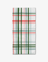 Geometry - Bar Towel Peppermint Plaid