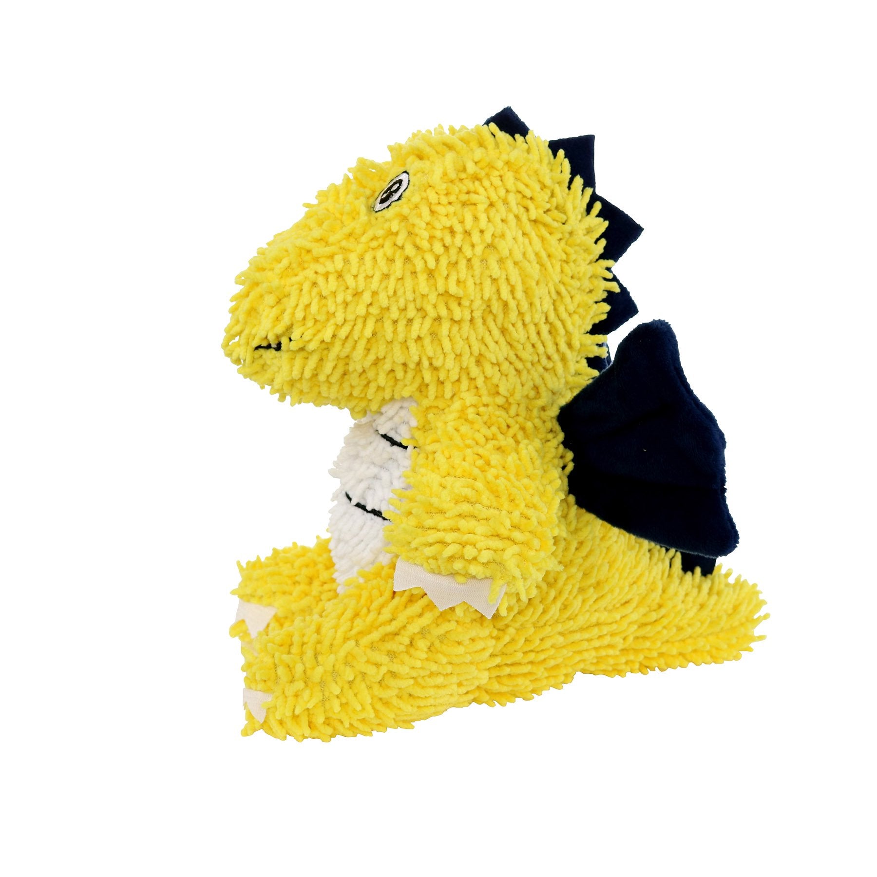 Tuffy Dog Toys - Mighty Microfiber Ball Yellow Dragon Squeaky Toy