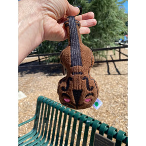 Screaming Pickles - Cat Toy Violin Plush With Catnip