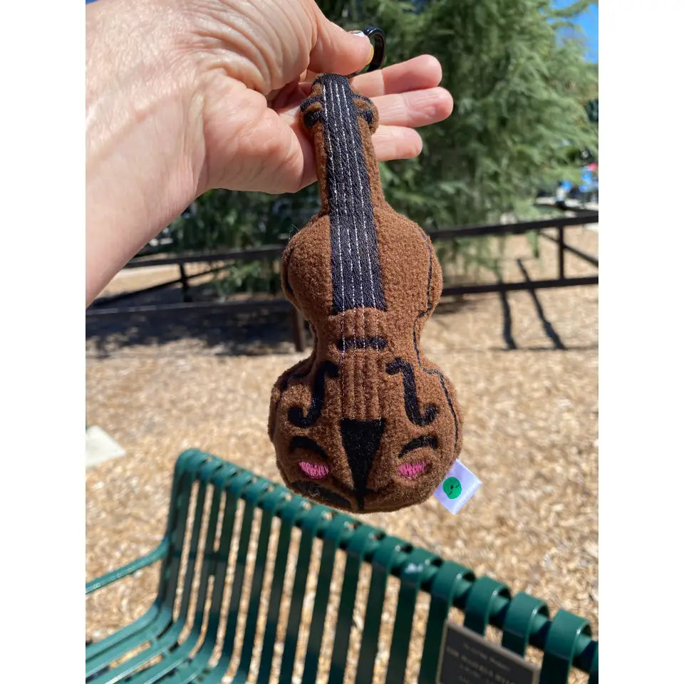Screaming Pickles - Cat Toy Violin Plush With Catnip