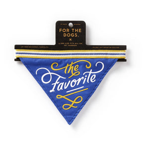 Chronicle-Hachette Book - Dog Bandana Brass Monkey The Favorite Dog Blue