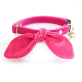 Made by Cleo - Velvet Breakaway Cat Collar with Bunny Ears