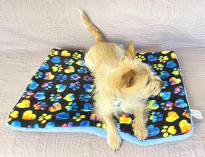 Screaming Pickles - Pet Bed Tie-Dye Paw Print