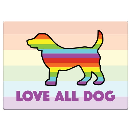 Magnet Love All Dogs Rectangle