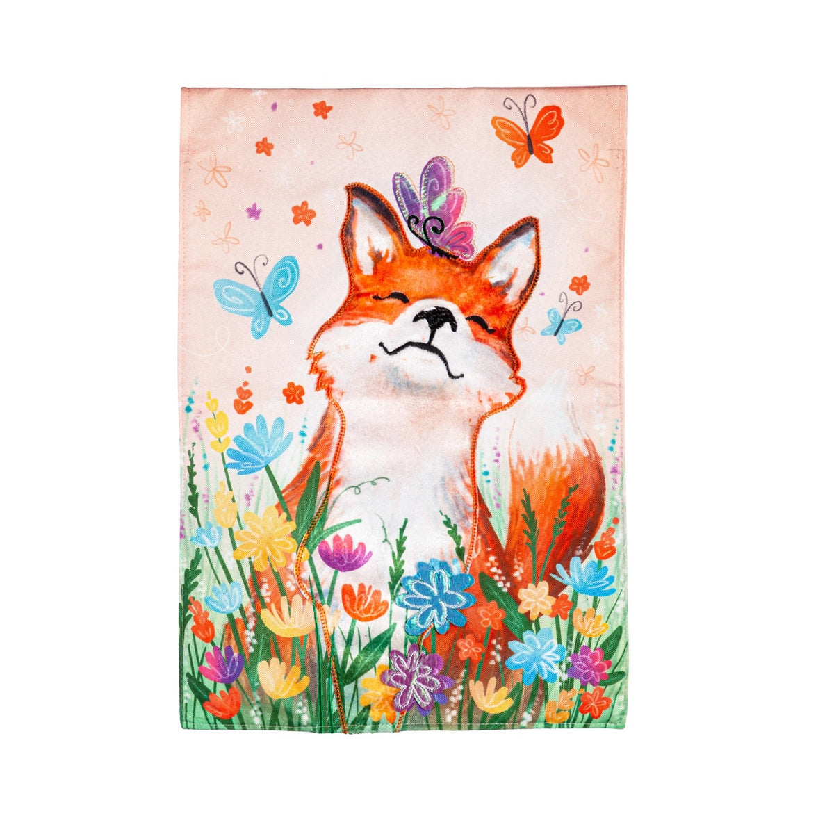 Fox & Wildflowers Flag