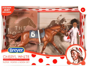 Breyer - Cheryl White Rider, Horse, & Book