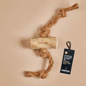 Chew Stick Made Of Coffee Wood & Coconut Rope