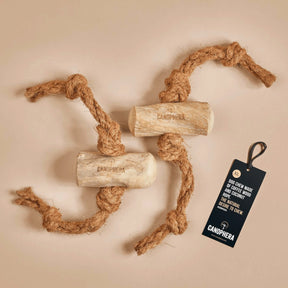 Chew Stick Made Of Coffee Wood & Coconut Rope