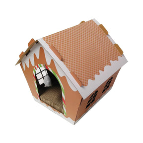 Midlee - Gingerbread Christmas Cat Scratcher House