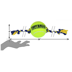 Petsport - Giant Tuff Ball Tug - Knotted 20" Rope With 4" Tuff Ball