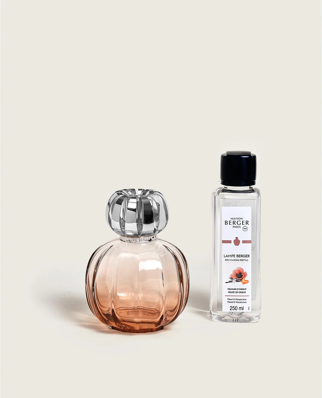 Maison Berger - Lampe Corali Pink + 250ml Velvet of Orient