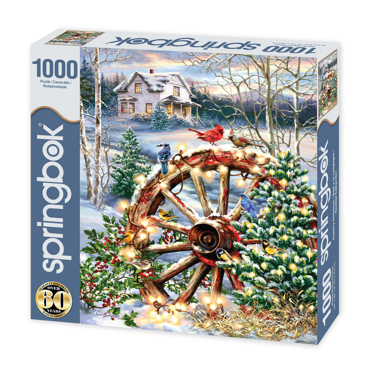 Allied Products-Springbok - Country Christmas Puzzle