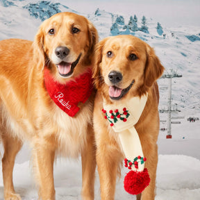 Dog Bandana Cable Knit