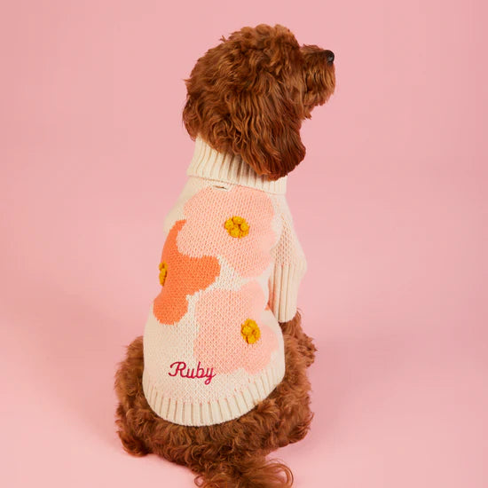 Dog Sweater In Bloom Spring