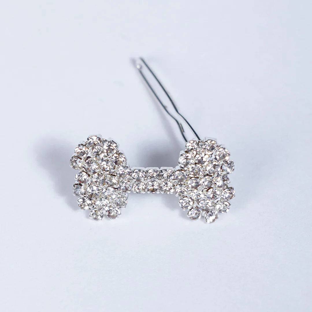 Hello Doggie - Dog Bone Crystal Barrette