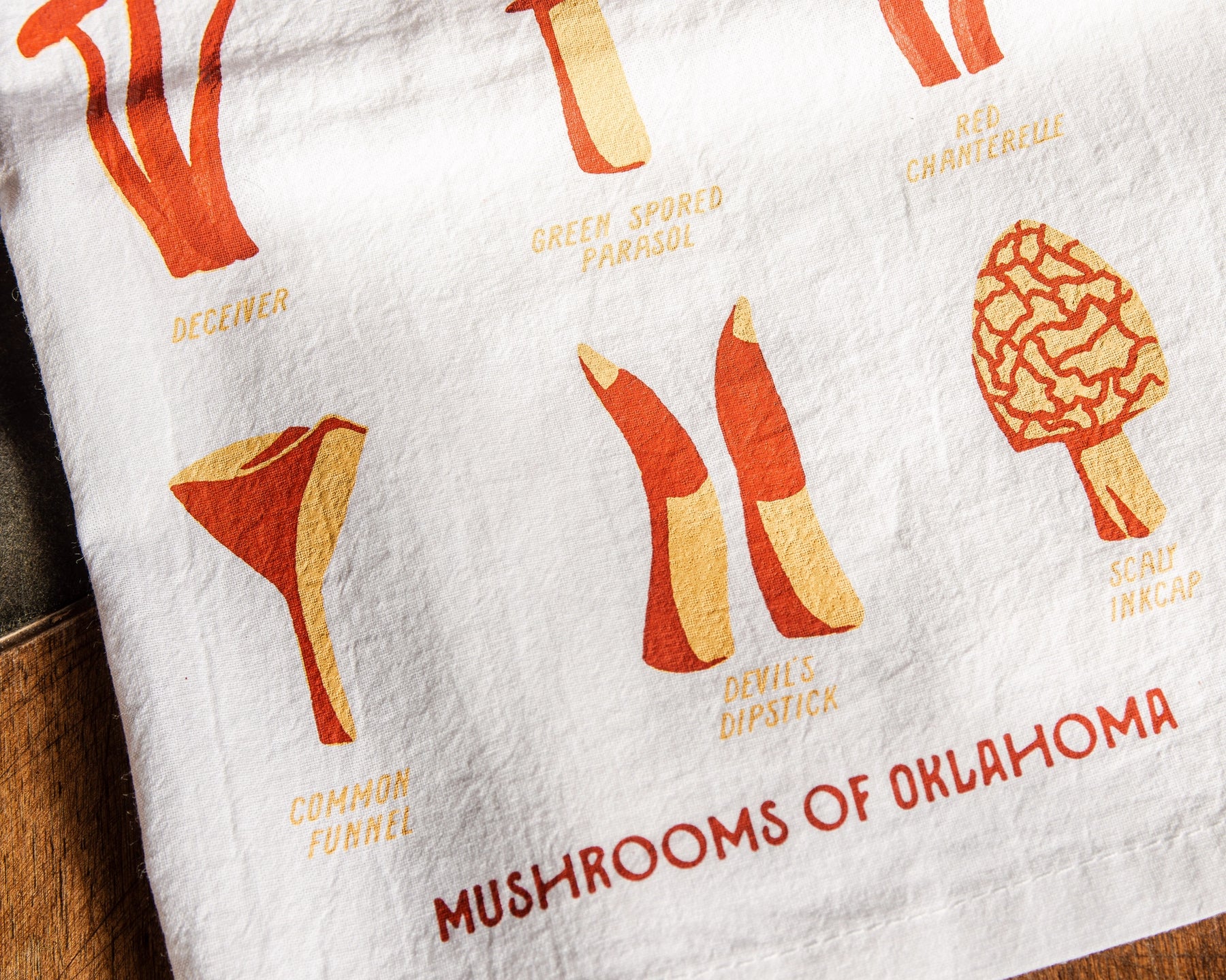 Shop Good - Tea Towel Mushrooms Of Oklahoma