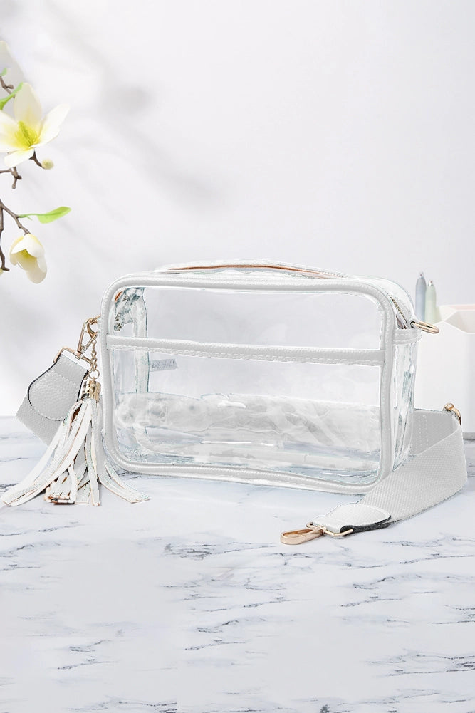 Clear PU Cross Body Camera Bag