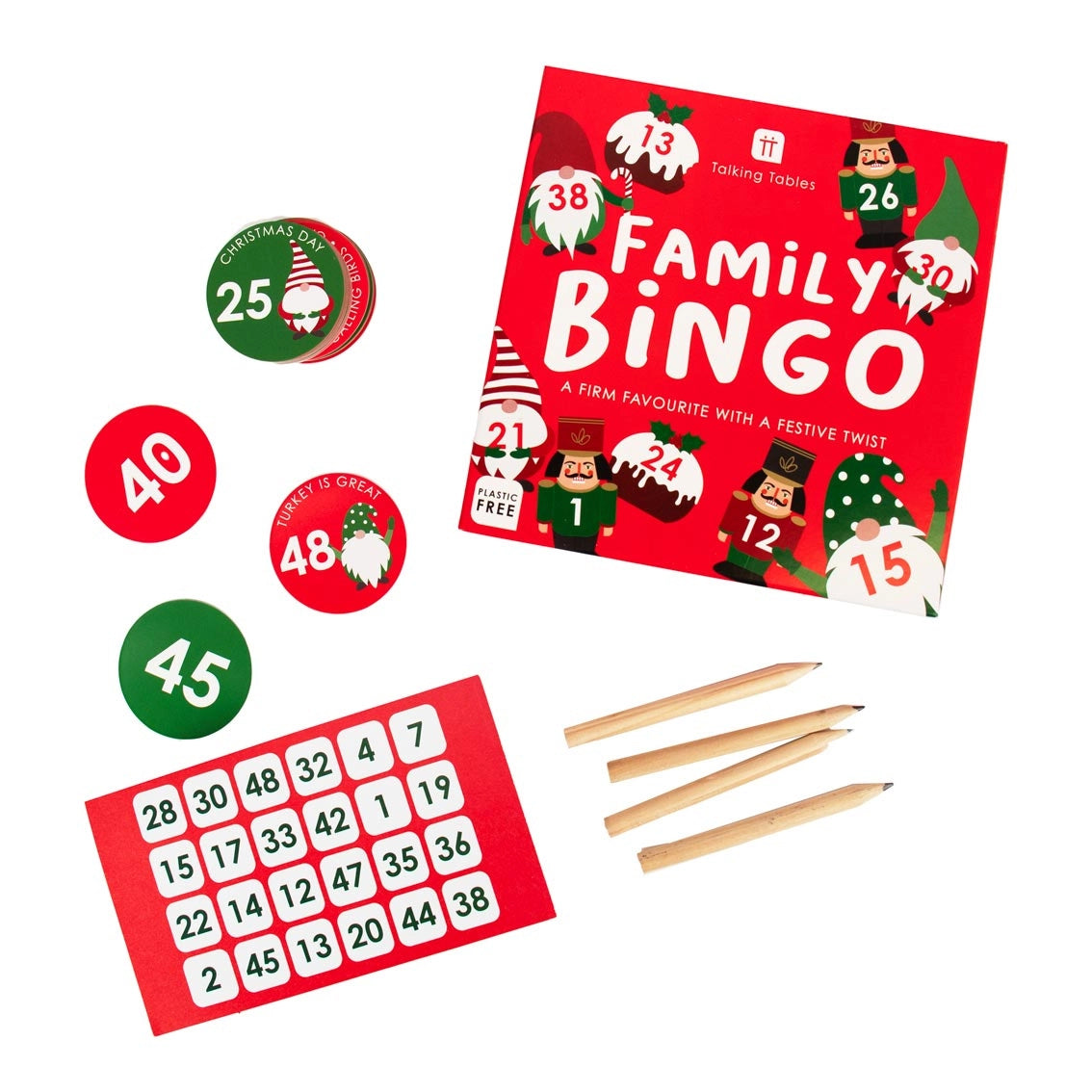 Talking Tables - Nutcracker Christmas Bingo Game