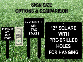 Dog Yard Sign "Poop Happens"