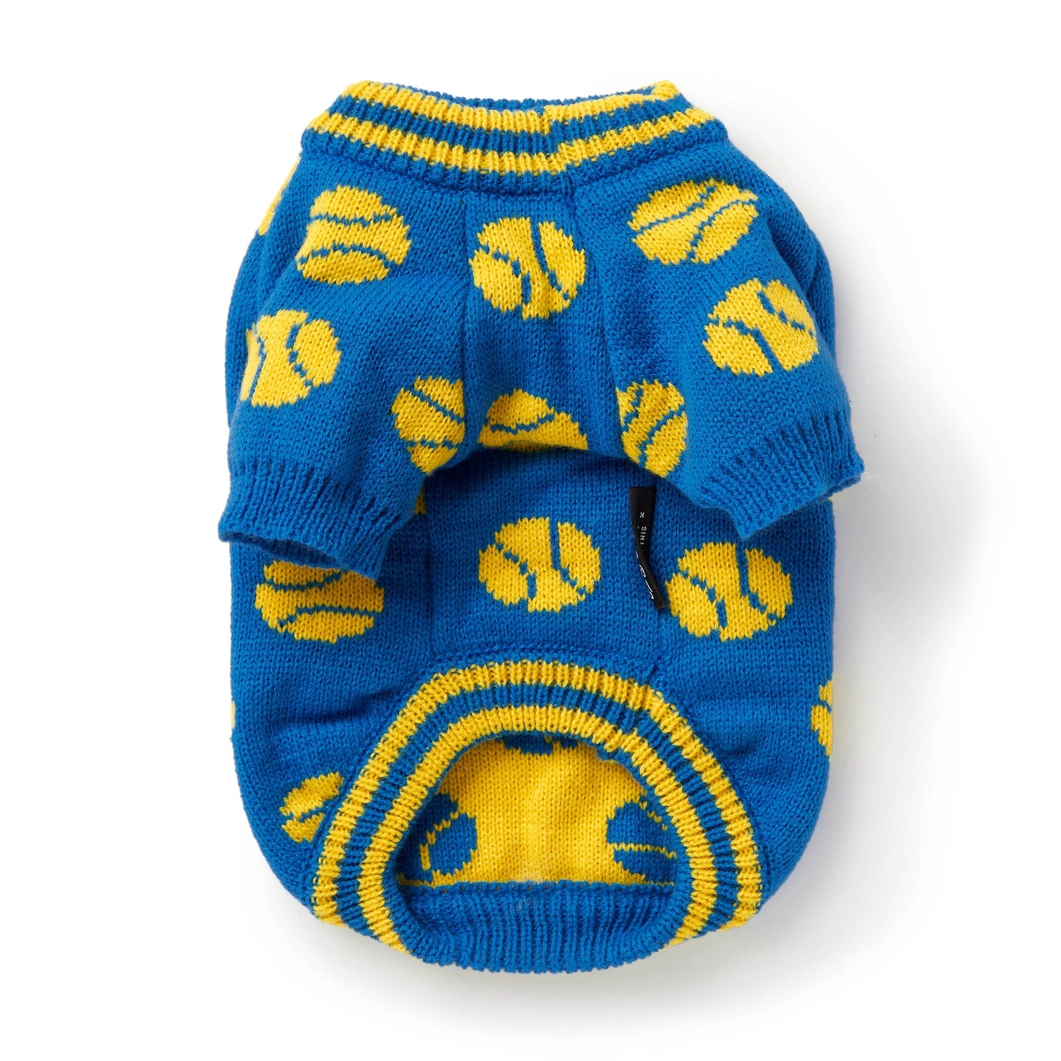 Dog Sweater Brass Monkey Tennis Balls