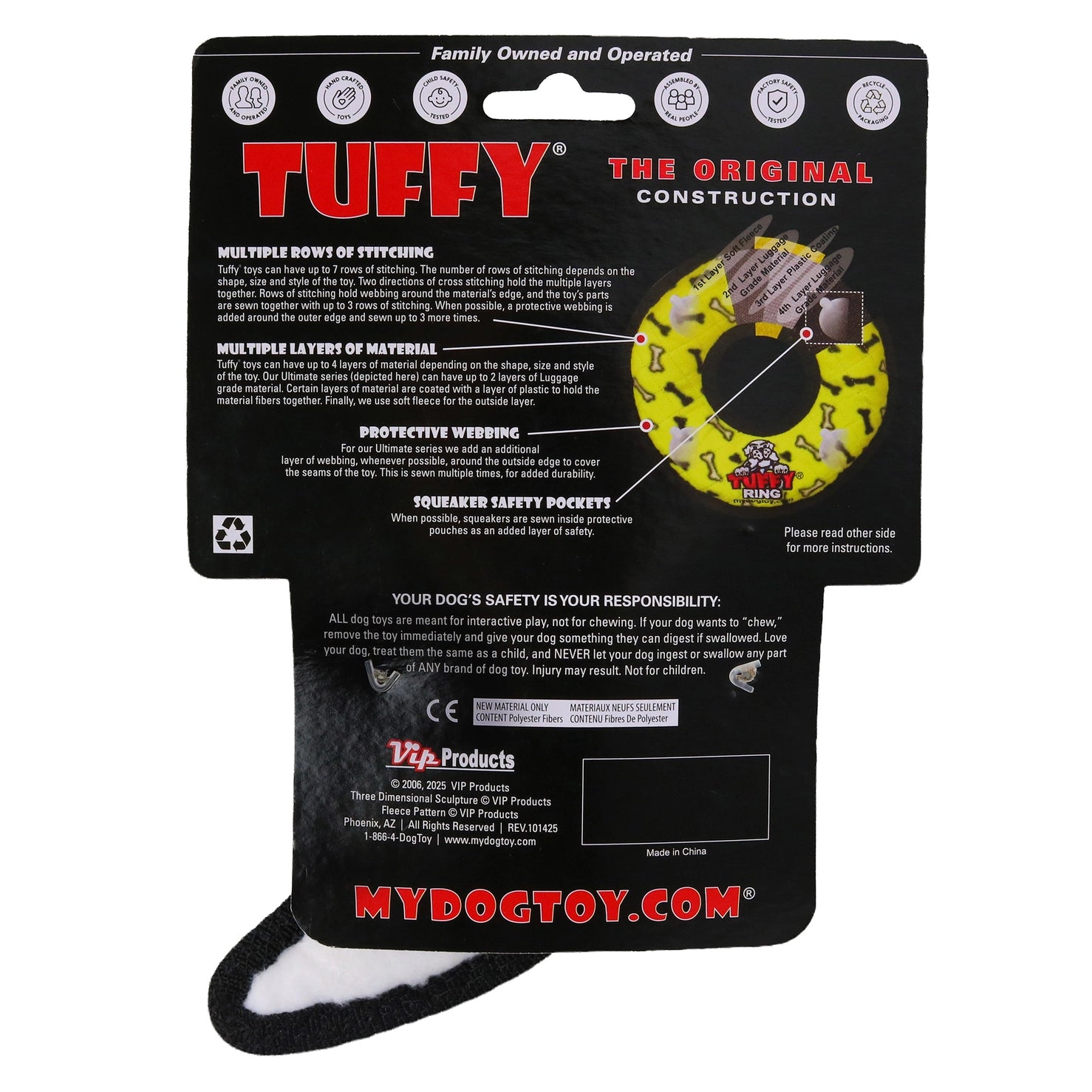 Tuffy Dog Toys - Tuffy Holiday Ghost Tug