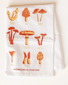 Shop Good - Tea Towel Mushrooms Of Oklahoma
