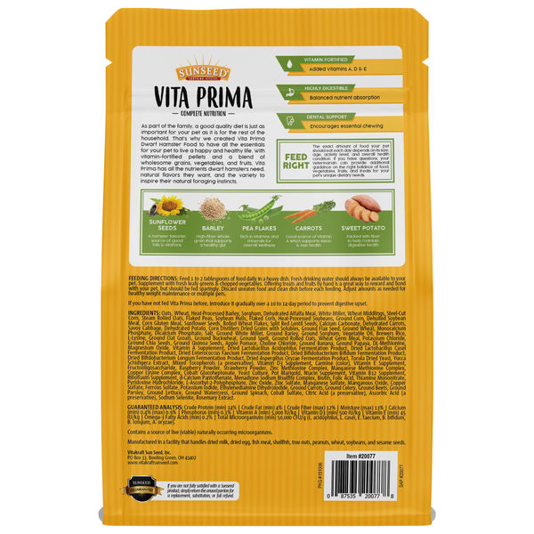 Vita Prima - Dwarf Hamster Food