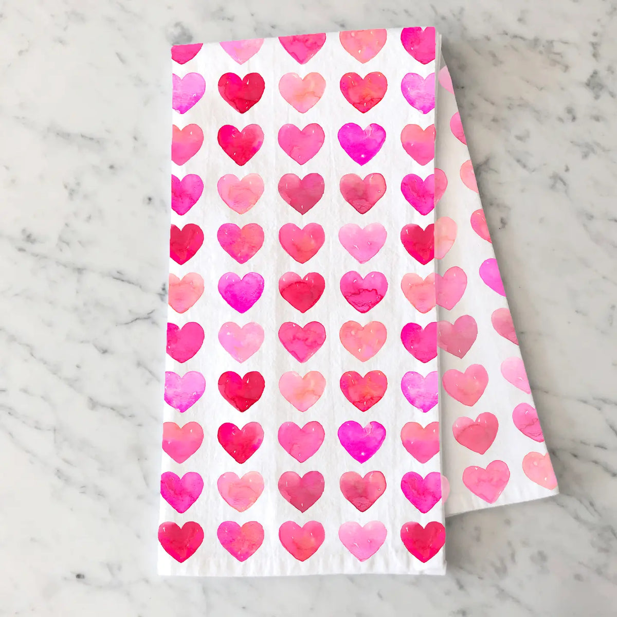 Kelsey M Designs - Cozy Kitchen Towel With Hearts
