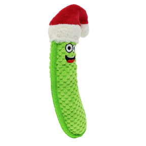 Tuffy Dog Toys - Tuffy Funny Food Pickle Santa