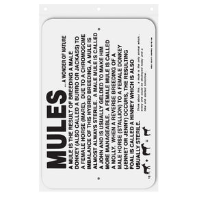Noble Beasts - Information Mules Sign