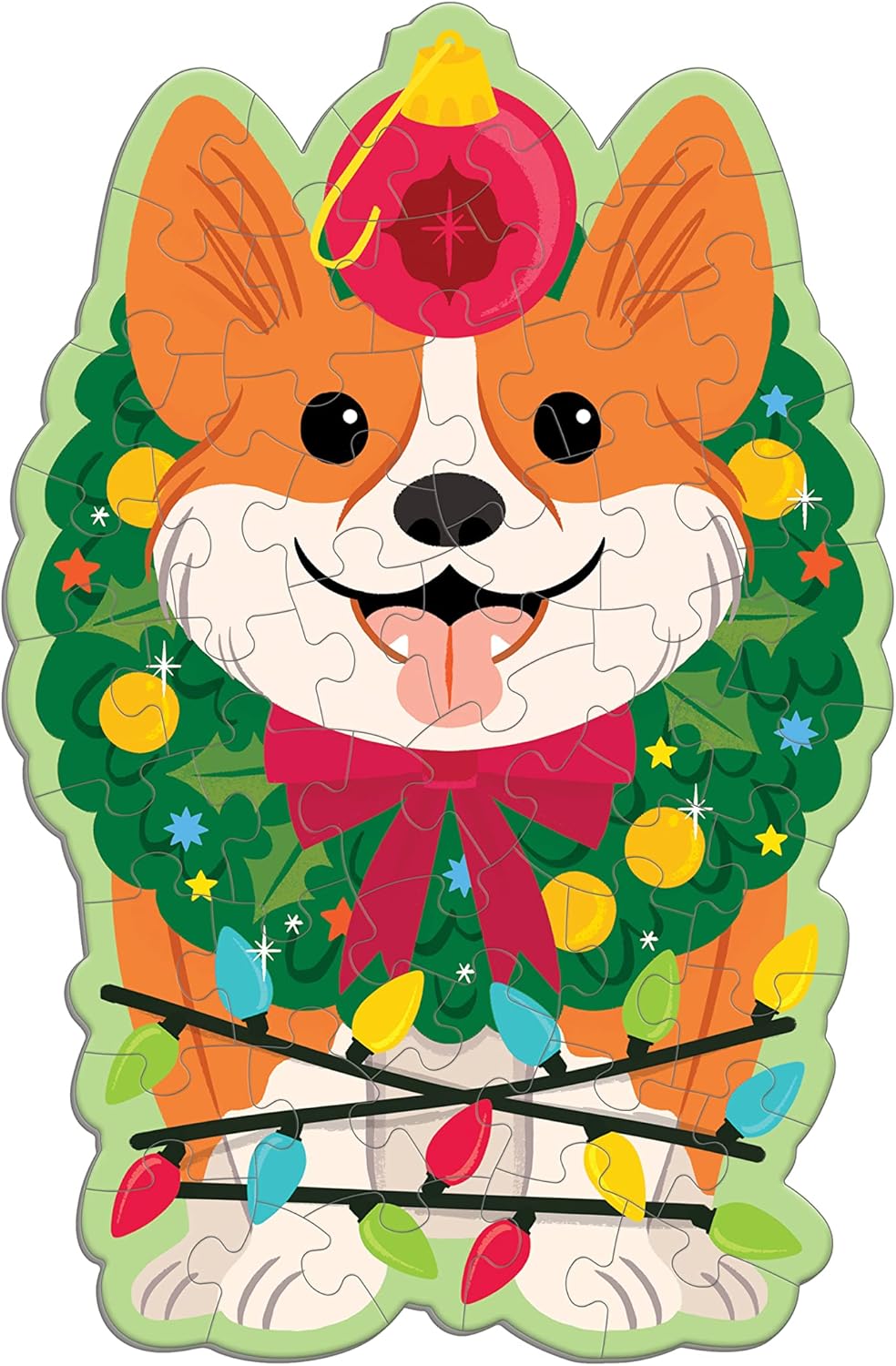 Puzzle Christmas Corgi Scratch & Sniff