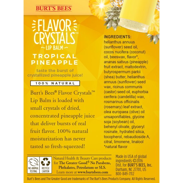 Burt's Bees -  Flavor Crystals Lip Balm