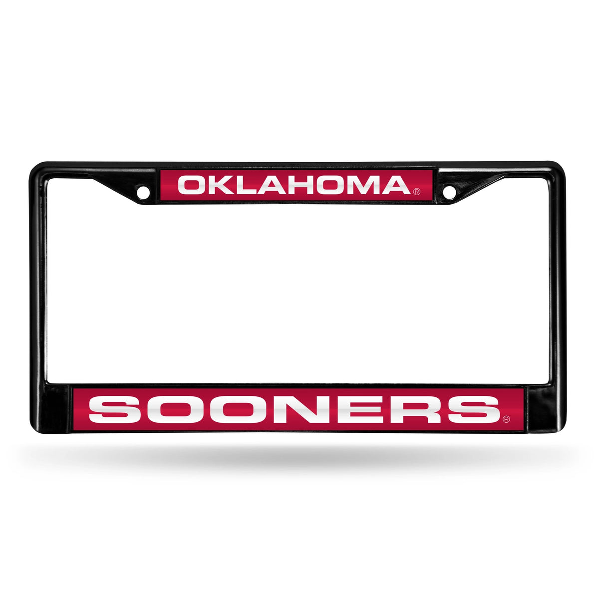 Rico Industries - OU Black Chrome License Plate Frame