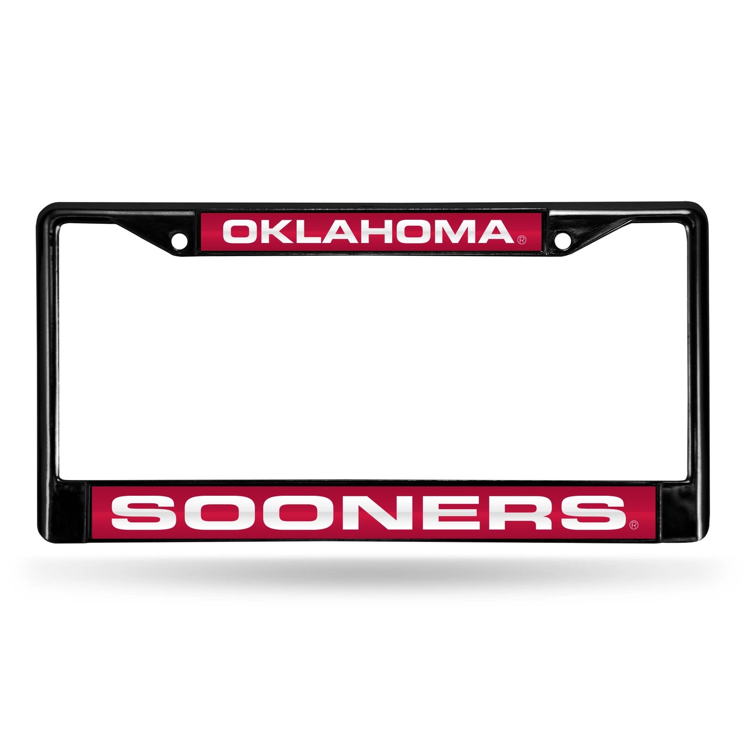 Rico Industries - OU Black Chrome License Plate Frame