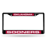 Rico Industries - OU Black Chrome License Plate Frame