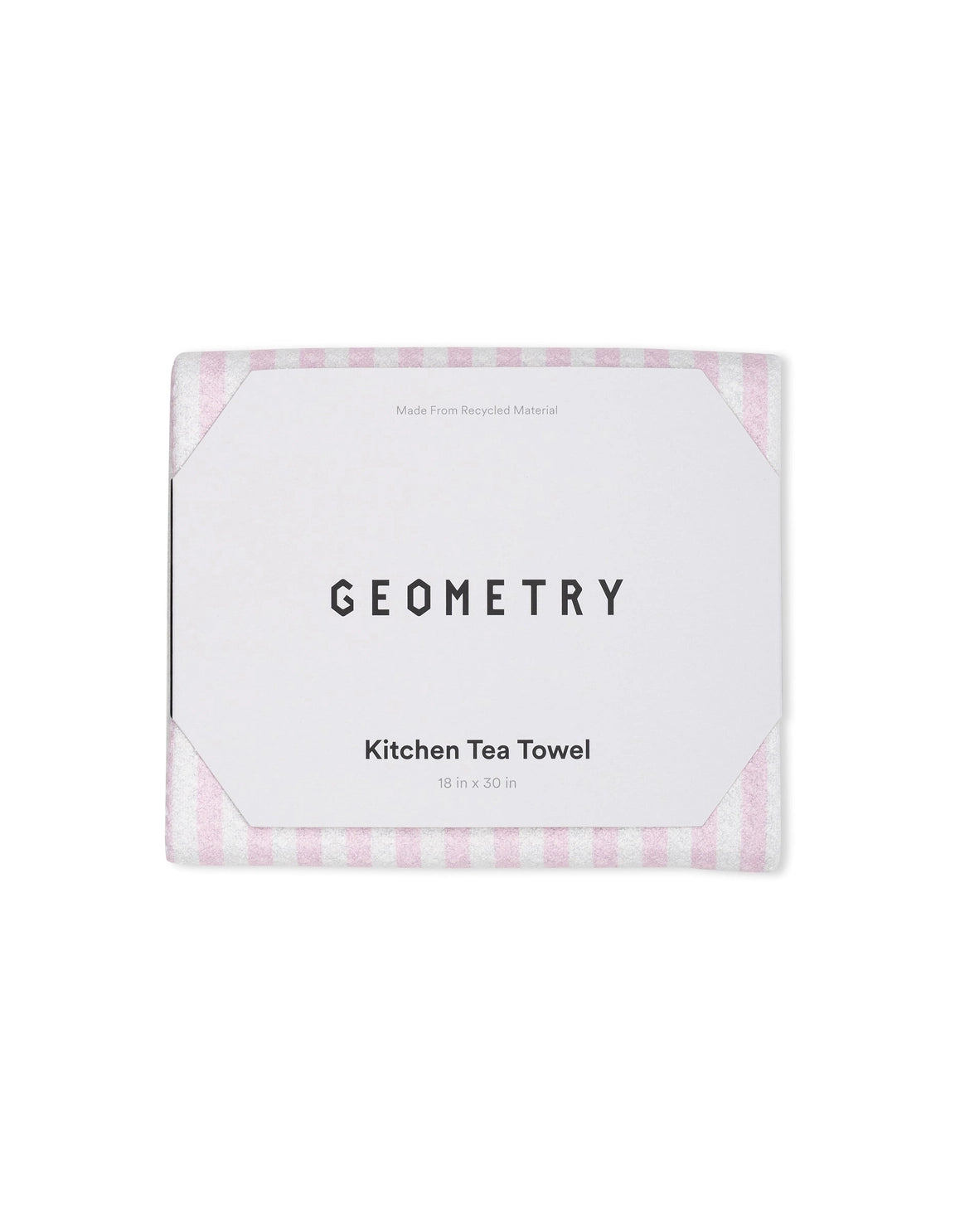 Pink Stripes Kitchen Tea Towel | Geometry