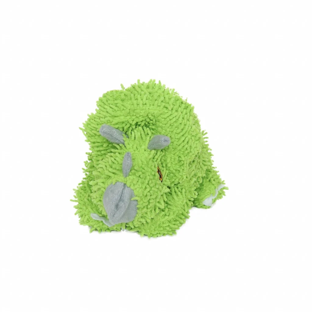 Tuffy Dog Toys - Mighty Microfiber Ball Triceratops Squeaky Dog Toy