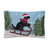 Peking HandiCraft - Pillow Hook Lab On  A Sled