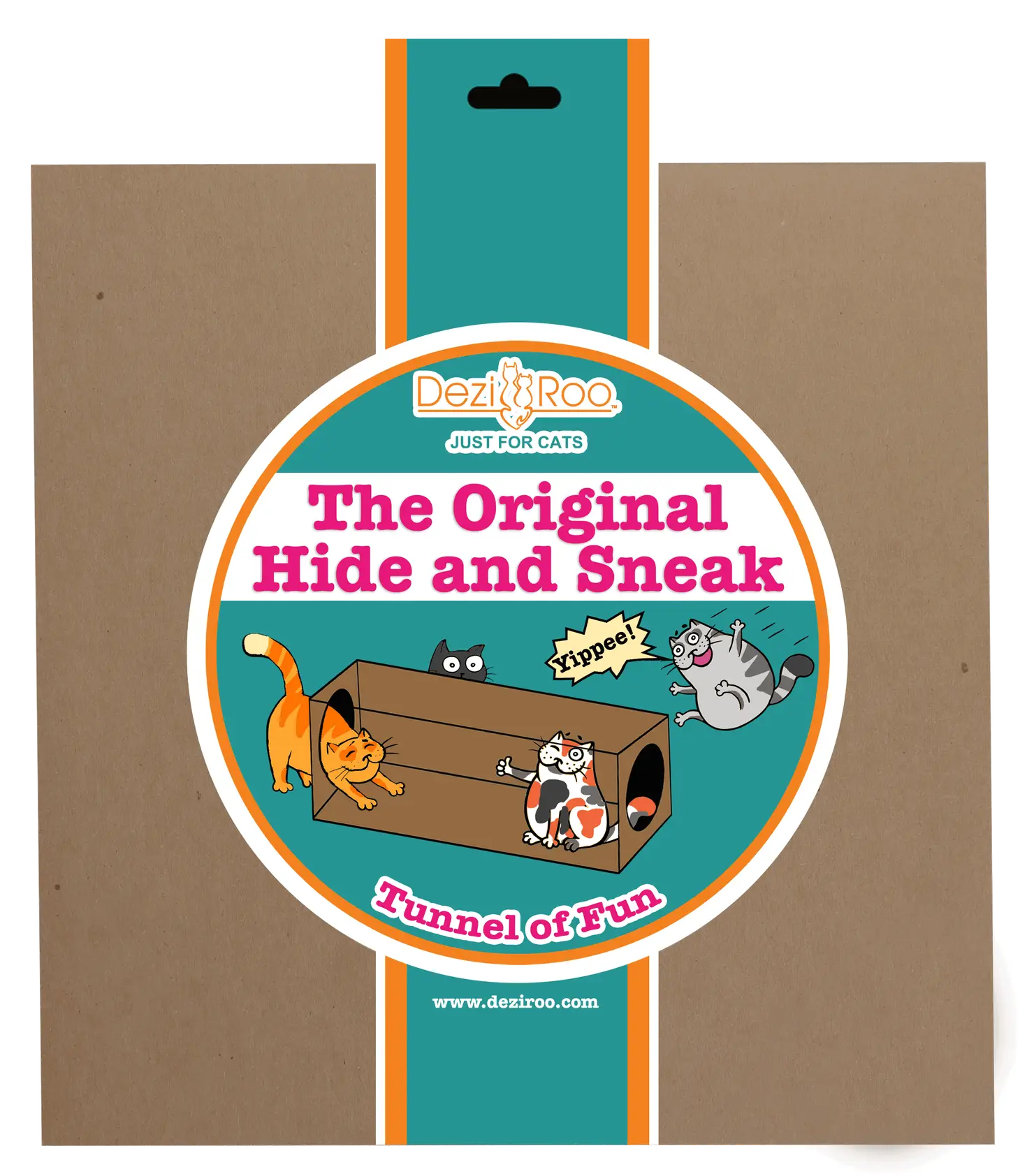 Dezi & Roo - Cat Hide & Sneak Tunnel Paper