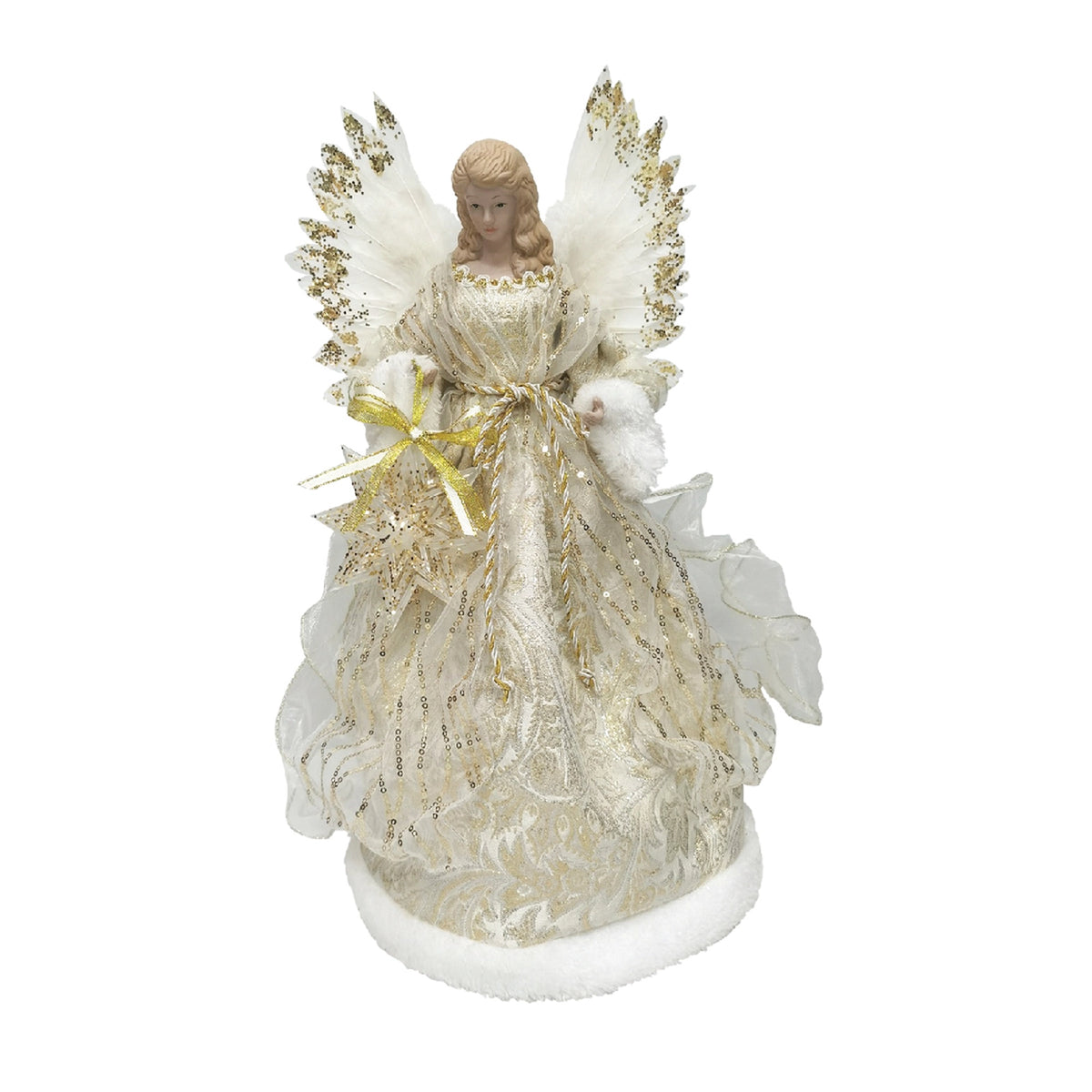 Santa's Workshop - Golden Angel Tree Topper