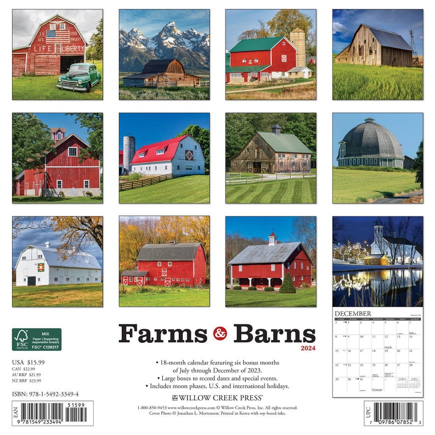 2024 Farm & Barns Calendar