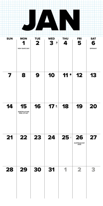 2024 Big Day Wall Calendar