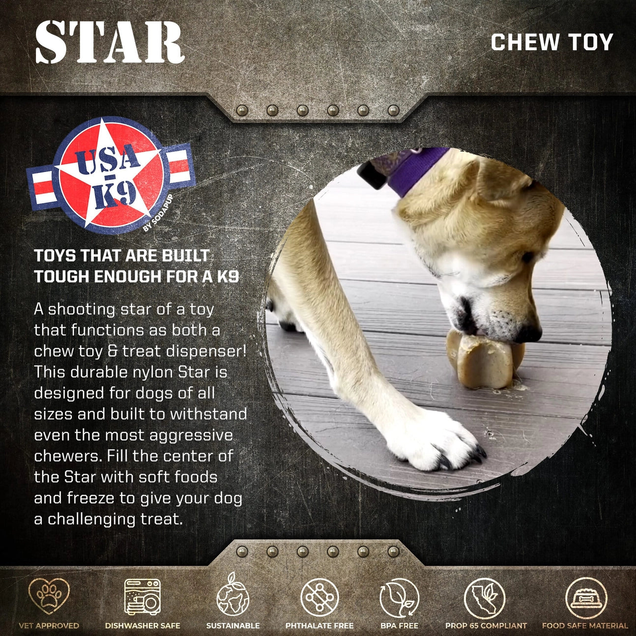 Star Nylon Chew Dog Toy