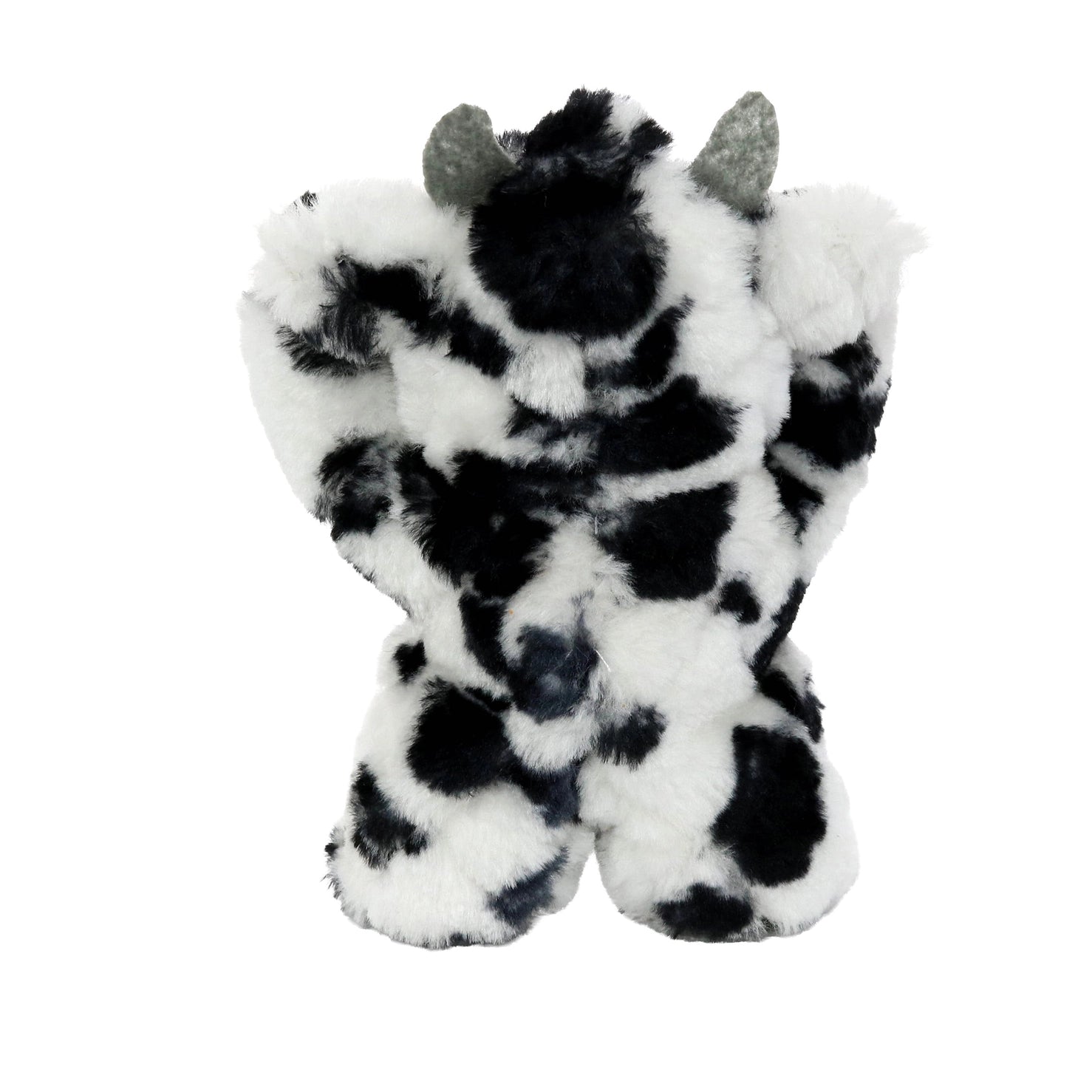 Tuffy Dog Toys - Mighty Jr Angry Animals Cow Plush Squeaky Dog Toy